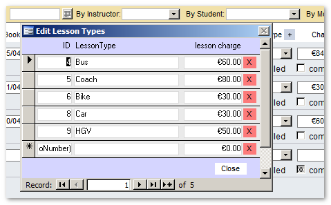 adding lessons categories